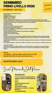 Seminario Primo Livello Reiki Metodo Usui Primo reiki domenica